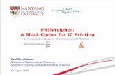 PRINTcipher: A Block Cipher for IC Printing