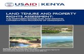 LAND TENURE AND PROPERTY RIGHTS ASSESSMENT