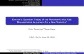 Einstein's Quantum Theory of the Monatomic Ideal Gas: Non