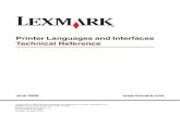 Printer Languages and Interfaces Technical Reference