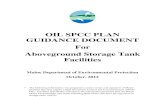 OIL SPCC PLAN GUIDANCE DOCUMENT For Aboveground Storage Tank
