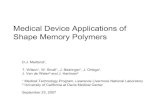 Medical Device Applications of Shape Memory Polymers
