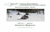 2012 - 2013 Snowmobile Season Report - New York State Parks