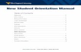 New Student Orientation Manual - WVU Online | West Virginia University