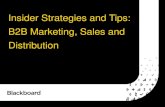 Insider Strategies and Tips: B2B Marketing, Sales and Distribution
