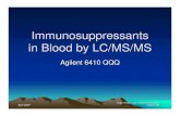 Immunosuppressants in Blood