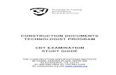 CONSTRUCTION DOCUMENTS TECHNOLOGIST PROGRAM CDT EXAMINATION STUDY