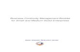 Business Continuity Management Booklet for Small and Medium-Sized Enterprises