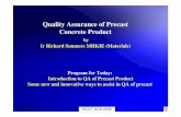 Quality Assurance of Precast Concrete Product