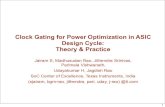 Clock Gating for Power Optimization in ASIC Design Cycle: Theory