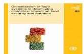 FOOD AND systems in developing NUTRITION PAPER countries: impact