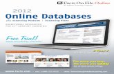 An Infobase Learning Company 2012 Online Databases