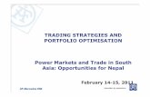 Trading Strategies and Portfolio Optimisation