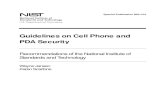 Guidelines on Cell Phone and PDA Security (DRAFT)