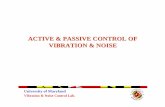 ACTIVE & PASSIVE CONTROL OF VIBRATION & NOISE