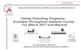 Family/Parenting Programs Available Throughout Oakland County For