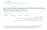 Enterprise Risk Management for Hospital Systems: What Counsel
