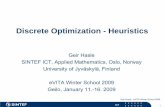Discrete Optimization - Heuristics
