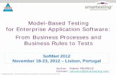 Model-Based Testing for Enterprise Application Software: From