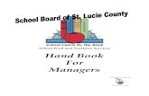 School Food and Nutrition Services Hand Book For Managers