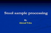 Stool sample processing