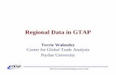 Regional Data in GTAPRegional Data in GTAP