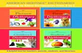 AmericAn HeritAge DictionAries Getting to Know Dictionaries from A