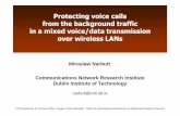 Protecting voice calls from the background traffic in a mixed