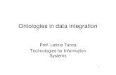 Ontologies in data integration - Dipartimento di Elettronica ed