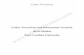 Cyber Terrorism and Information Security -