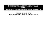 Volume 4 - Procurement of Consulting Services