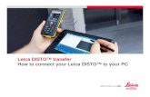 Leica DISTOâ„¢ transfer PC guide