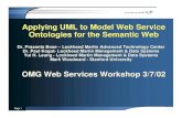 Applying UML to Model Web Service Ontologies for the Semantic Web