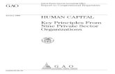 HUMAN CAPITAL: Key Principles From Nine Private Sector