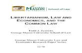 Libertarianism, Law and Economics, and the Common Law