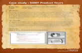 Case study : SONY Product Tours