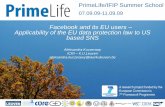 Facebook and its EU users Applicability of the EU data protection