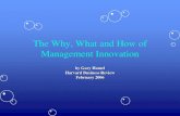 Gary Hamel - slides - the Why, What, and How of management