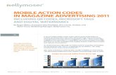 MOBILE ACTION CODES IN MAGAZINE ADVERTISING 2011
