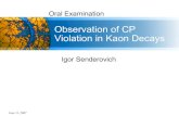 Observation of CP Violation in Kaon Decays