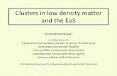 Clusters in the low density nuclear matter and the EoS