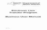 New York State Department of Motor Vehicles Electronic Lien