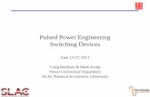 Pulsed Power Engineering Switching Devices