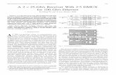 IEEE JOURNAL OF SOLID-STATE CIRCUITS, VOL. 45, NO ...IEEE JOURNAL OF SOLID-STATE CIRCUITS, VOL. 45, NO. 11, NOVEMBER 2010 2421 A2 25-Gb/s Receiver With 2:5 DMUX for 100-Gb/s Ethernet