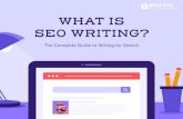 WHAT IS SEO WRITING? - BraftonSEO writing is part prose, part process. There are defined steps writers should take There are defined steps writers should take to ensure they’re thinking