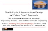 Flexibility in Infrastructure Design · 2014. 10. 7. · Flexibility in Infrastructure Design A “Future Proof” Approach MIT Professor Richard de Neufville Engineering Systems