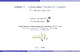 5MMSSI - Information Systems Security 0 - Introduction · 2011. 9. 21. · 5MMSSI - Information Systems Security 0 - Introduction Fabien Duchene1 Karim Hossen1 1Laboratoire d’Informatique