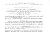 MYCOTAXON - FDACS · 2019. 3. 27. · 1969 (Log Number 069-952 = Florida Type Culture Collection FTCC 439 = American Type Culture Collection ATCC 38227) from leaves of Mahonia bealei