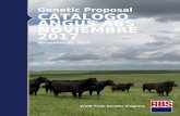 Genetic Proposal CATALOGO ANGUS ABS NOVIEMBRE 2017...TENDERNESS Spring 2017 Sire Alliance Data MATERNAL INDEX MATERNAL INDEX %RANK MAT 1 FRONT & CENTER (New) $375.68Top 1% .13 2 BRUISER