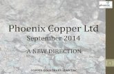 For personal use only Phoenix Copper Ltd · 2014. 9. 23. · September 2014 1 COPPER GOLD SILVER LEAD ZINC For personal use only A NEW DIRECTION ... and JV in the NT •Agreement